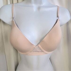 TAHARI BRA LIGHT PINK SIZE 36C